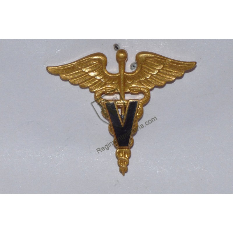 US ARMY Veterinarian Branch Insignia - Officer collar badge