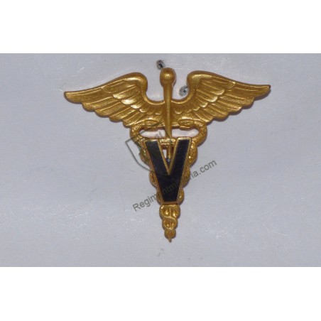 US ARMY Veterinarian Branch Insignia - Officer collar badge