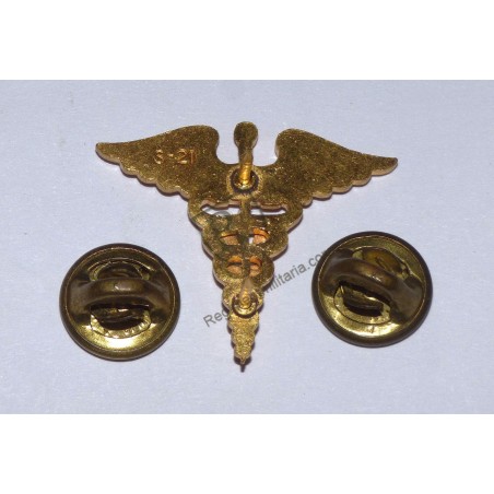 US ARMY Veterinarian Branch Insignia - Officer collar badge