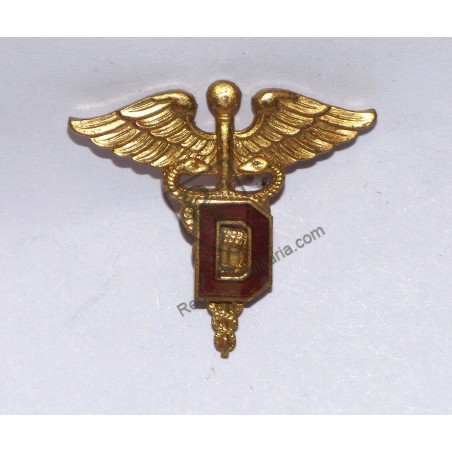 US ARMY Medical Corps Dentist collar badge