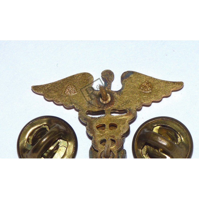US ARMY Medical Corps Sanitary collar badge