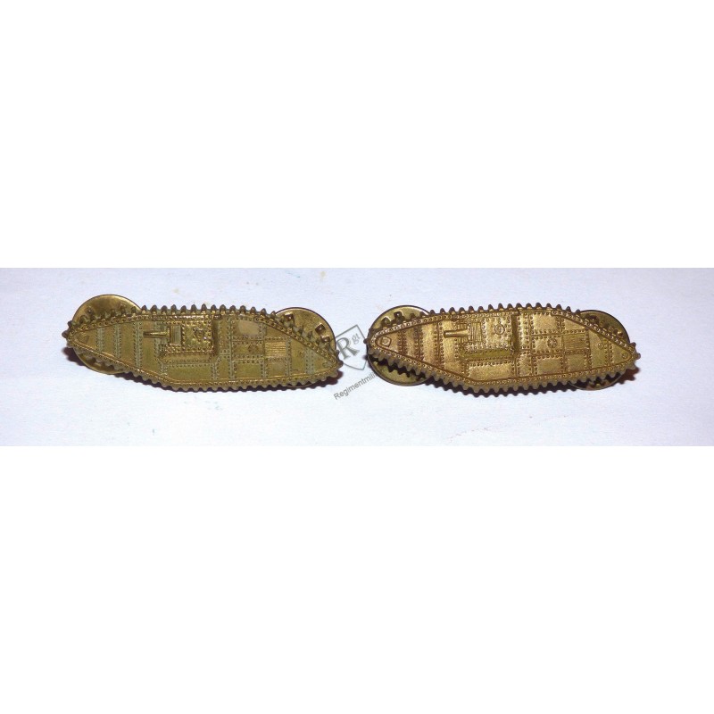 US ARMY Armored Force Tank collar badges