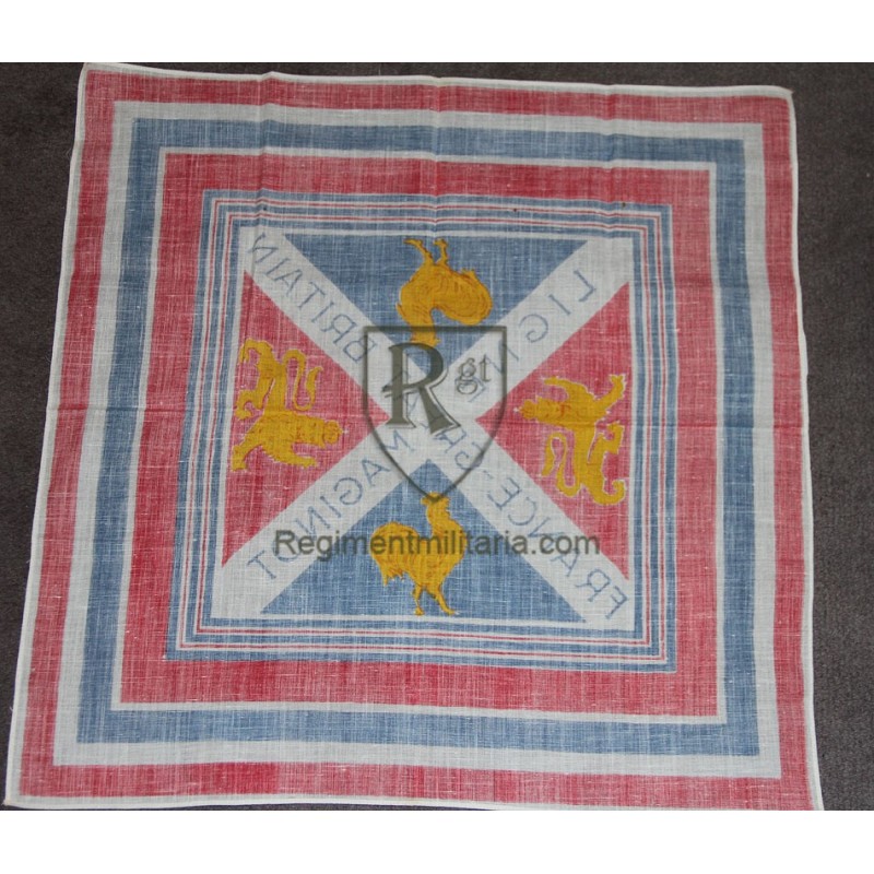 " Souvenir de la Ligne Maginot " 1939 1940 cotton handekerchief.