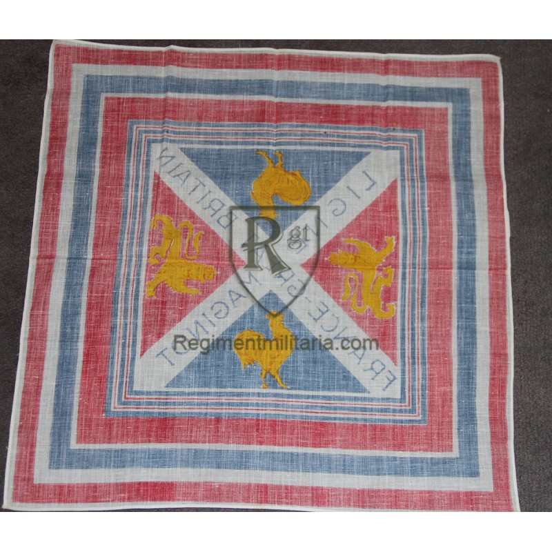 " Souvenir de la Ligne Maginot " 1939 1940 cotton handekerchief.