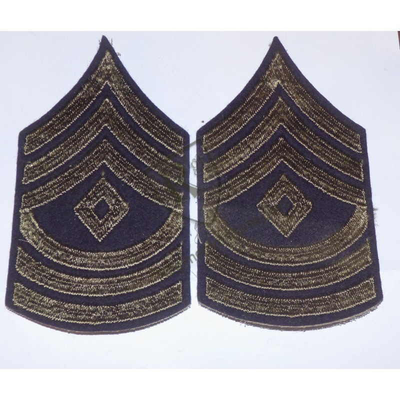 First Sergeant sleeve rank badges.