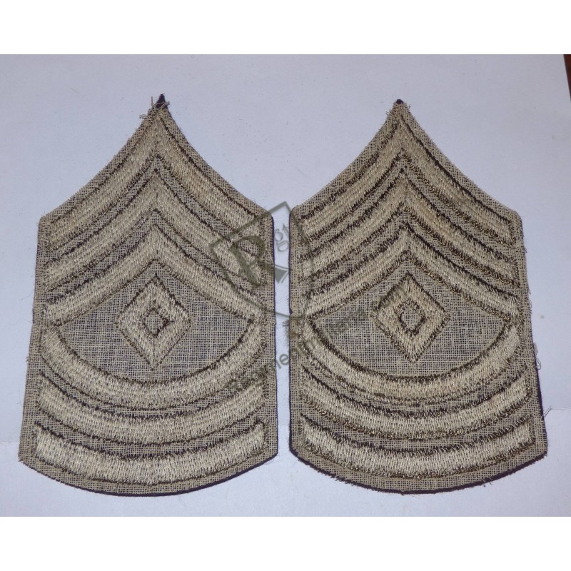 First Sergeant sleeve rank badges.