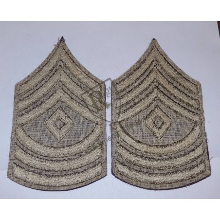 First Sergeant sleeve rank badges.
