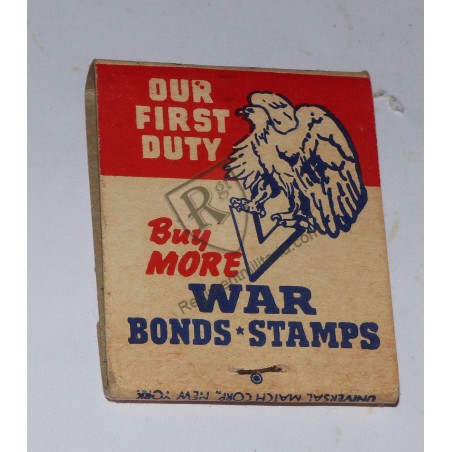 Buy more War  Bonds Matchbook