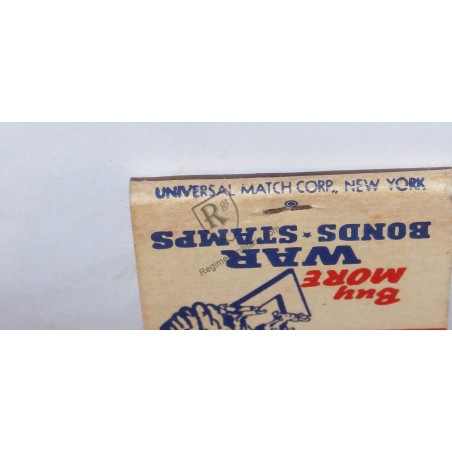 Buy more War  Bonds Matchbook
