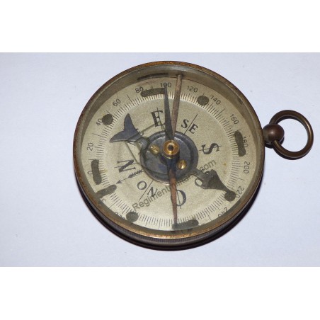 WW1 Belgian Army brass compass