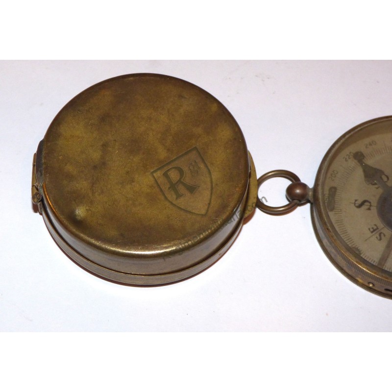 WW1 Belgian Army brass compass
