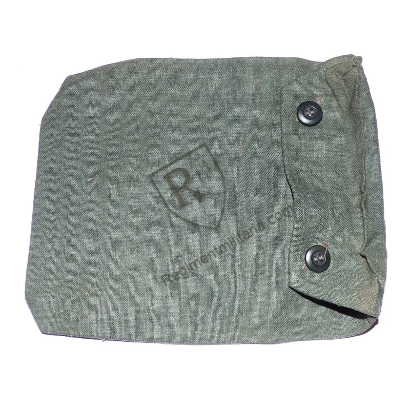German anti-gas cape pouch with camouflaged reinforcements