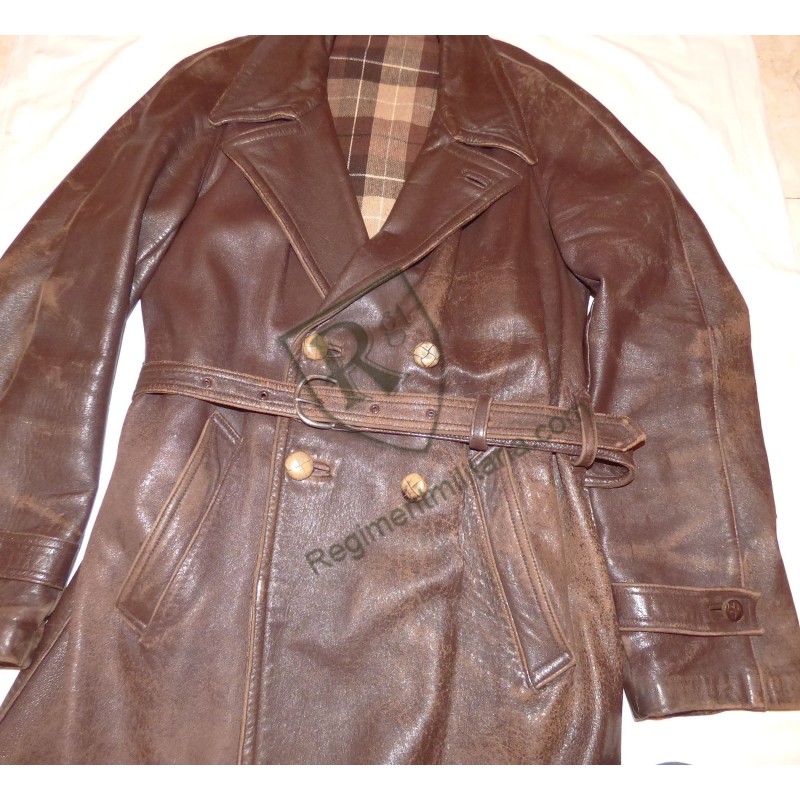 Veste 3/4 cuir civile années 40