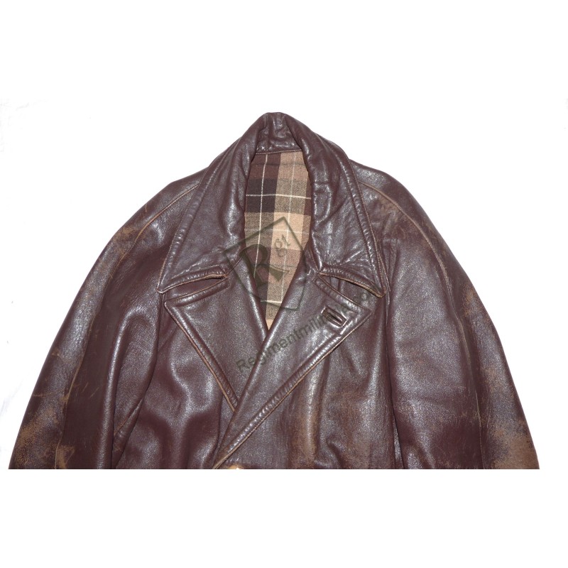 Veste 3/4 cuir civile années 40
