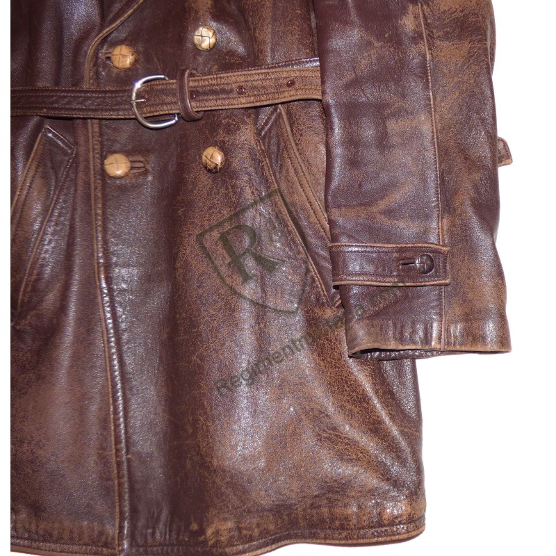 Veste 3/4 cuir civile années 40