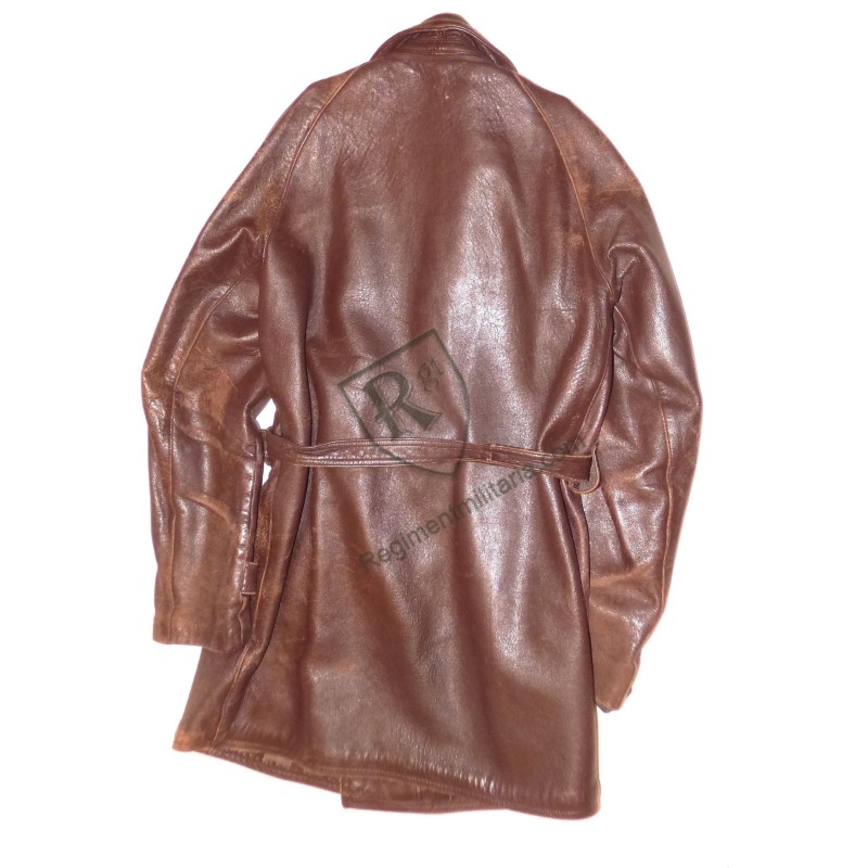 Veste 3/4 cuir civile années 40