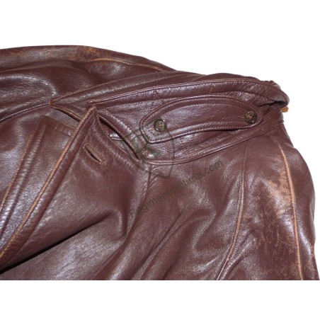 Veste 3/4 cuir civile années 40