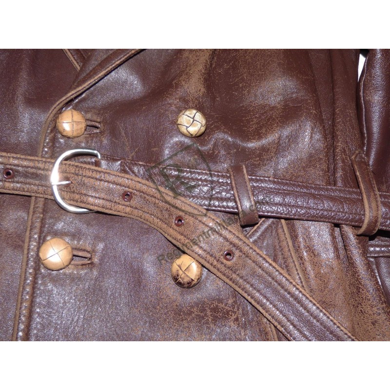Veste 3/4 cuir civile années 40