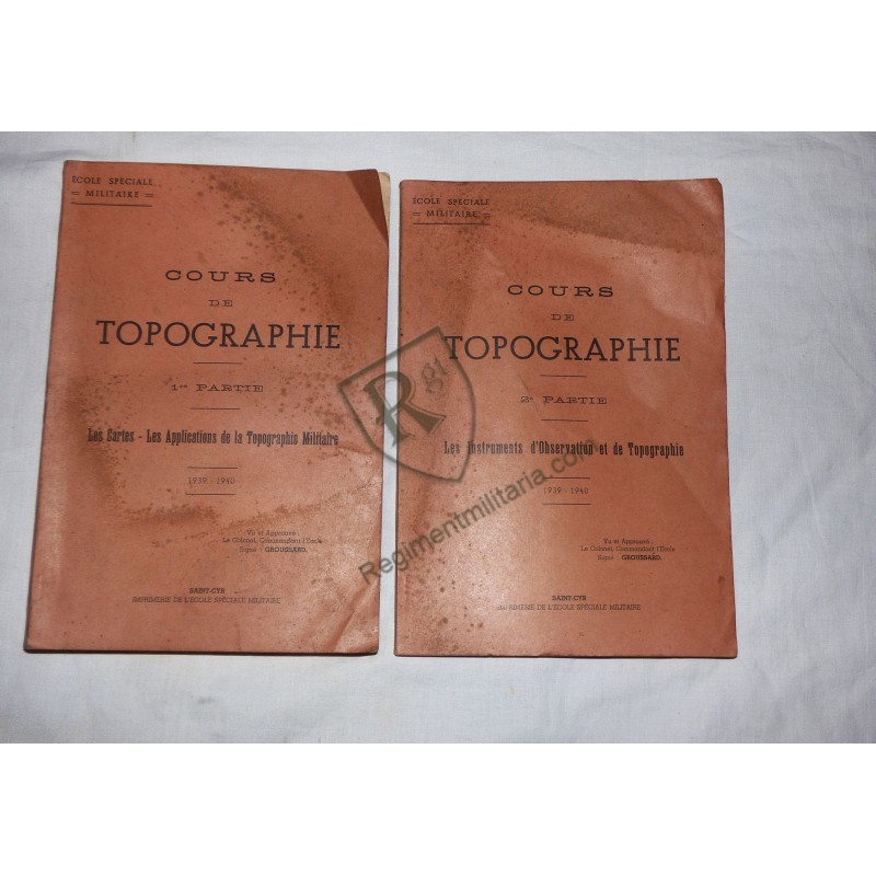 France 40 - Cours de Topographie datés 1939