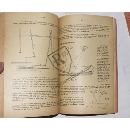 French Topography Course, 2 volumes, 1939-1940.