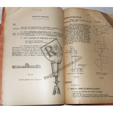 French Topography Course, 2 volumes, 1939-1940.