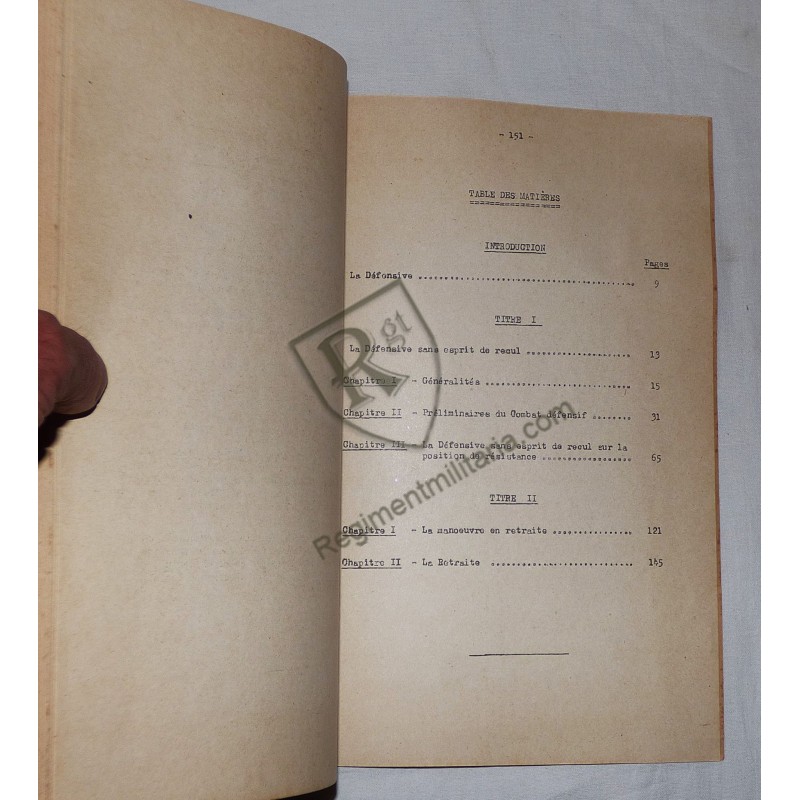 French Weapons Use Course, 2 volumes, 1939-1940.