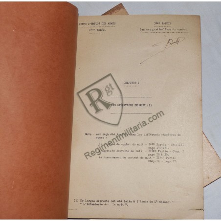 French Weapons Use Course, 2 volumes, 1939-1940.
