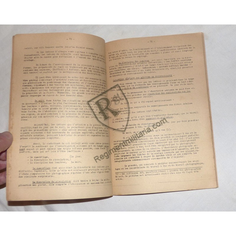 French Aeronautics Use Course 193-1939.