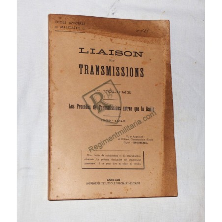 France 40 - Cours de Transmissions datés 1939