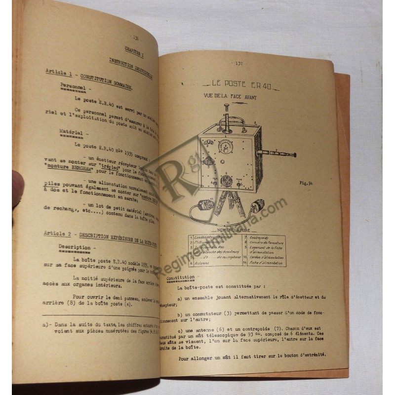 French Communications and Transmission Course 1939