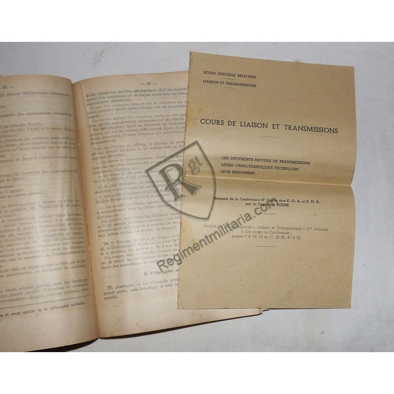 France 40 - Cours Liaisons et Transmissions 1936