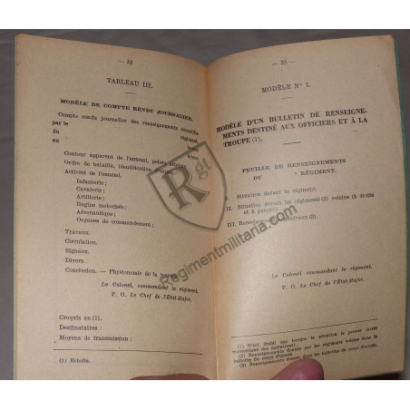 French Intelligence Research 1937
