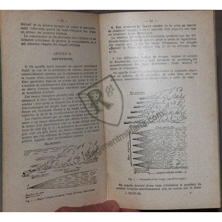 French Instruction on Portable Smoke Devices 1936