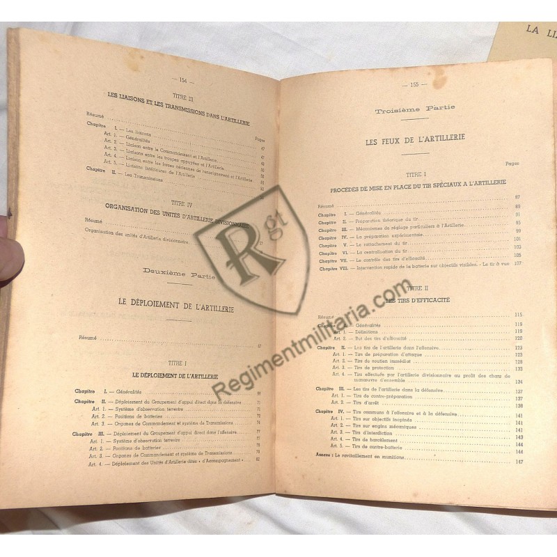 France 40 - Cours Artillerie  1939-1940