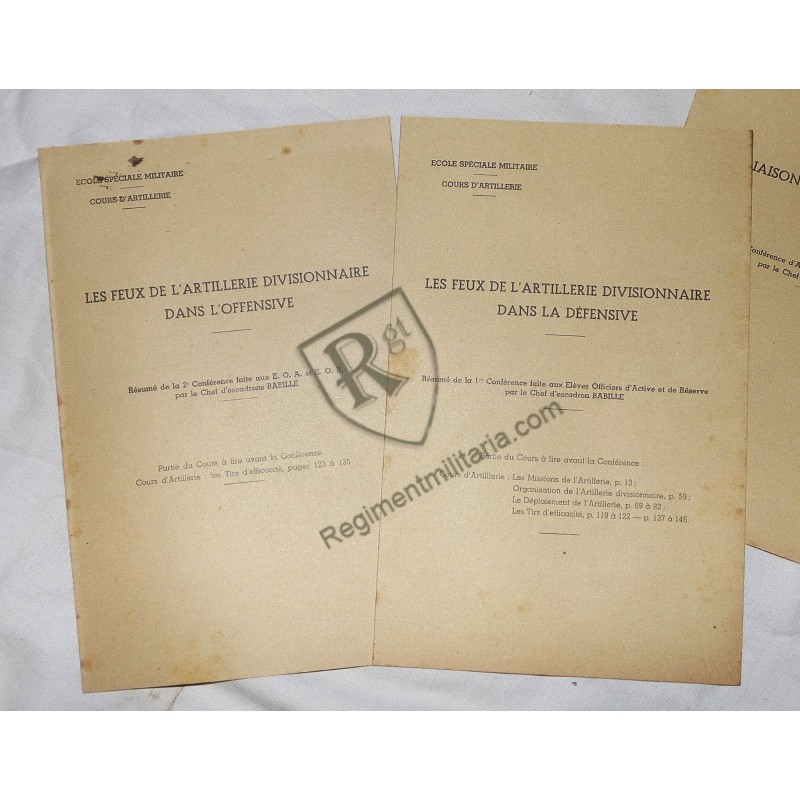 France 40 - Cours Artillerie  1939-1940