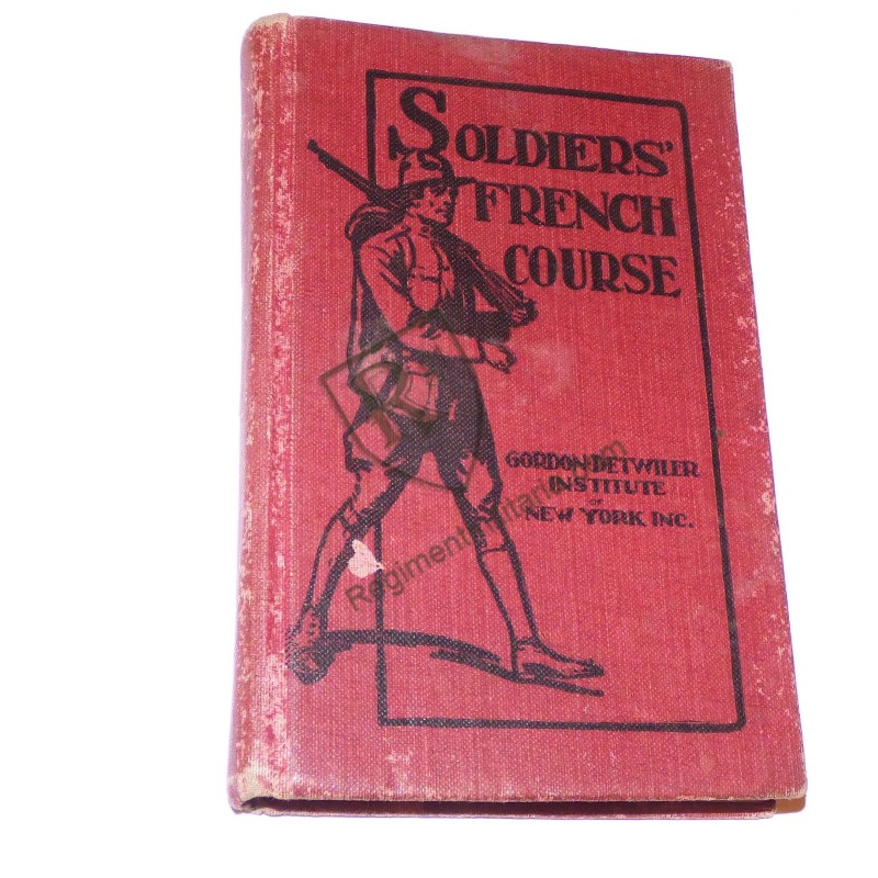 WW1 US ARMY Soldier's French course 1917