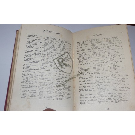 WW1 US ARMY Soldier's French course 1917