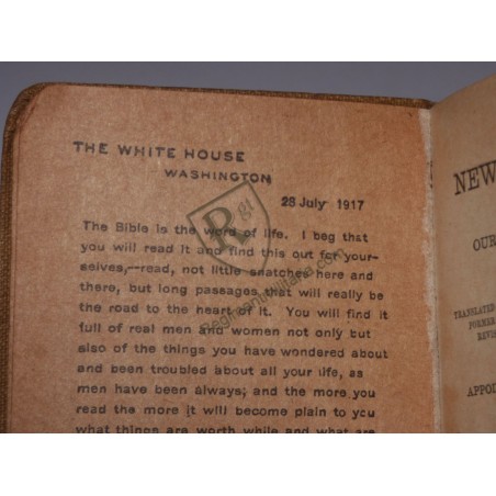 WW1 US ARMY soldier's new testament