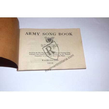 WWI US Army song book dated 1918