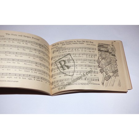 WWI US Army song book dated 1918
