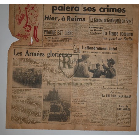 Journal Victoire 9 mai 1945.