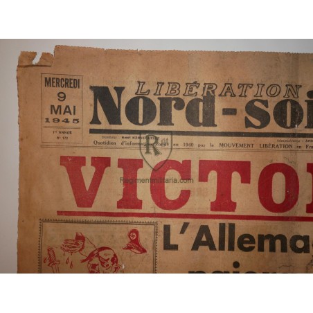 Journal Victoire 9 mai 1945.