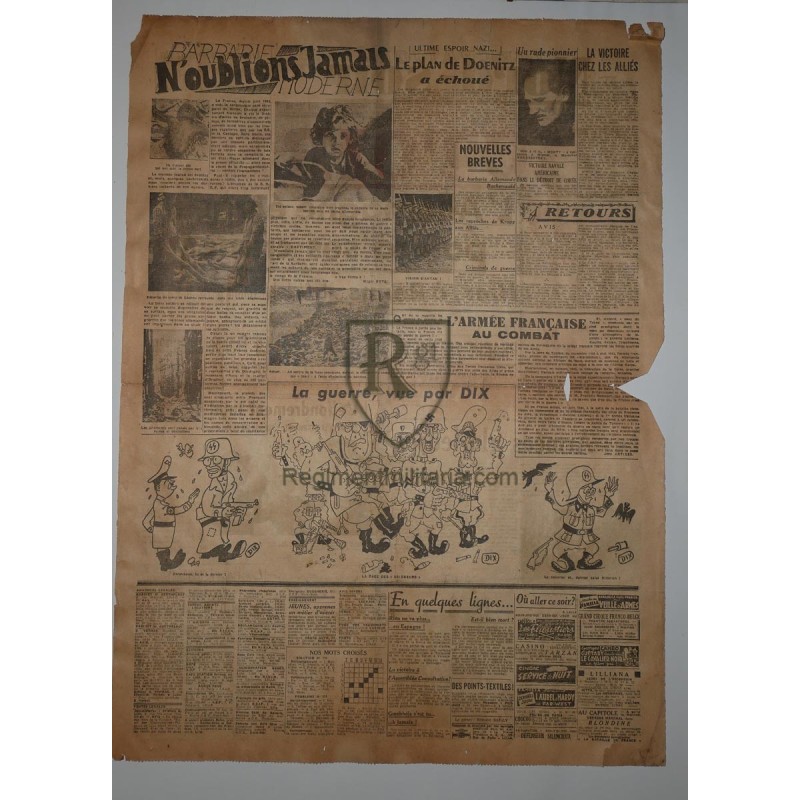 Journal Victoire 9 mai 1945.