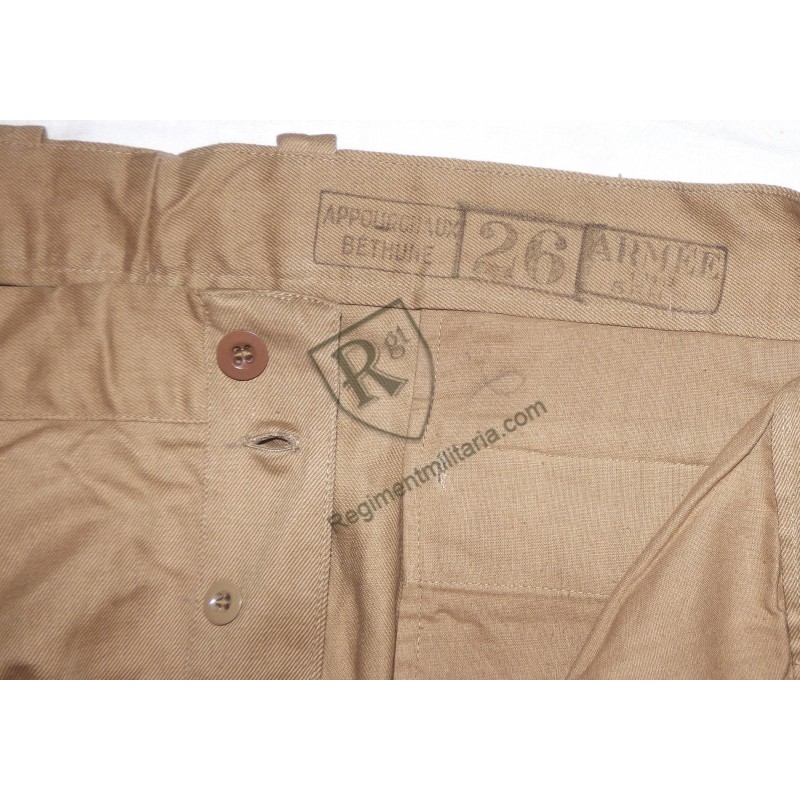 Pantalon toile Modèle 45 daté 1953