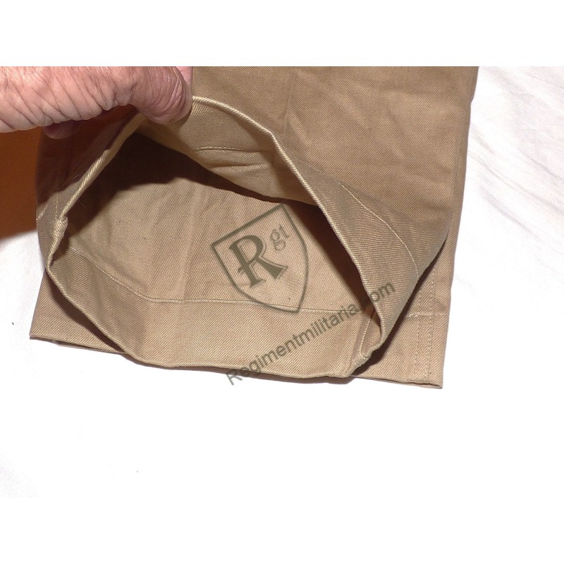Beige canvas trousers, Model 45, dated 1953.