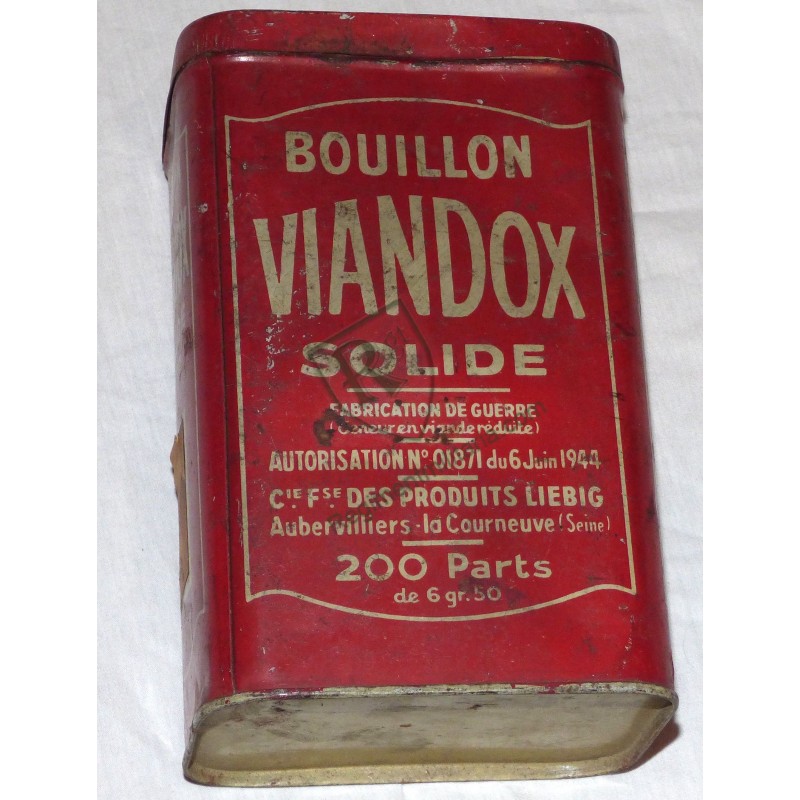 War Restrictions -  Viandox tin box