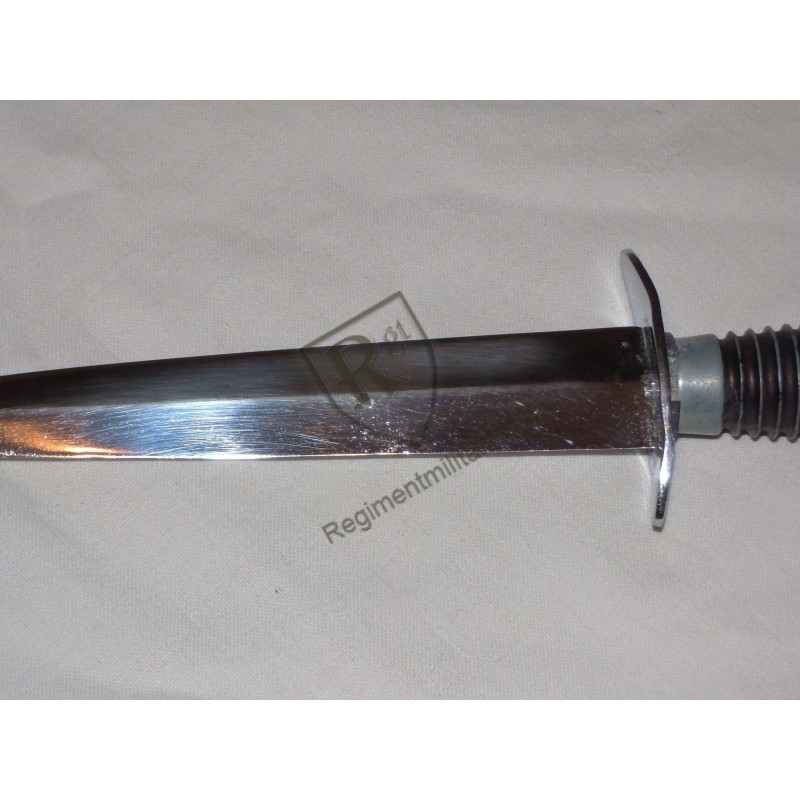 Chrome plated Commando fighting knife.