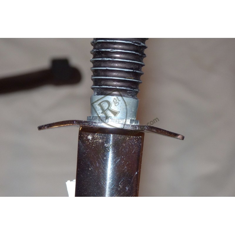 Chrome plated Commando fighting knife.