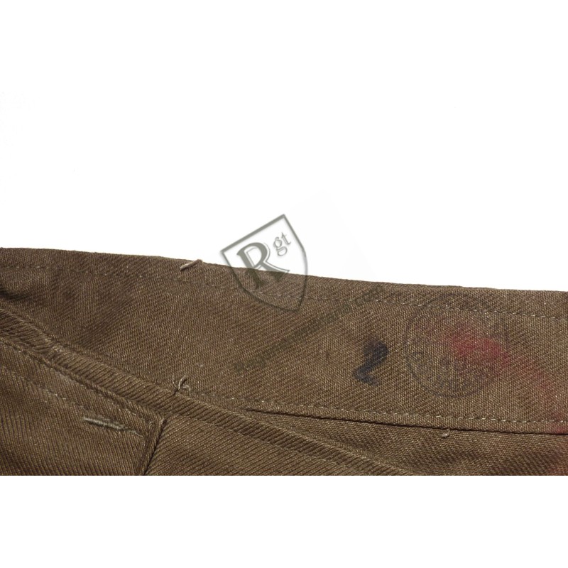 French Pattern 1938 canvas bib-and-brace trousers