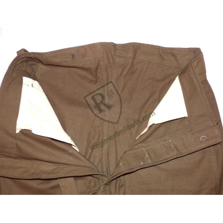 French Pattern 1938 canvas bib-and-brace trousers